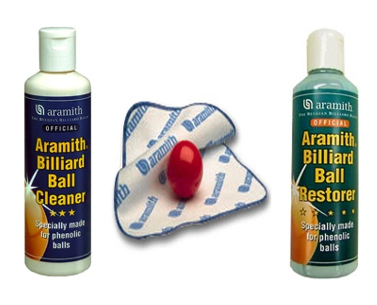 Aramith Premium Billiard Ball Cleaning Kit Cleaner Restorer & Cloth Complete Set