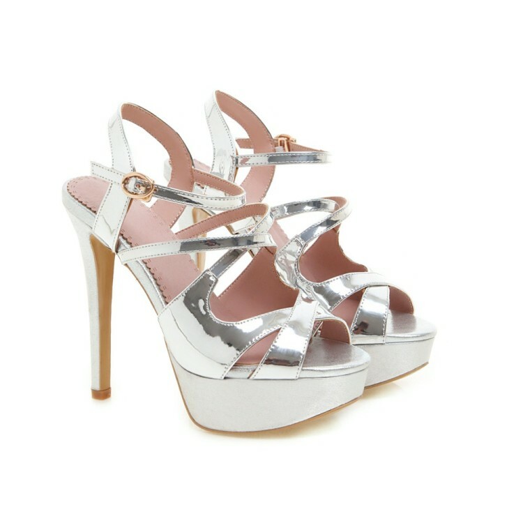 Women Platform Shiny Stiletto Stiletto Stiletto Sandals Peep Toe High Heel Fashion shoes Plus Size 2480d0 Women Platform Shiny Stiletto Stiletto Stiletto Sandals Peep Toe High Heel Fashion shoes Plus Size 2480d0
