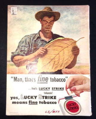 Life Magazine Ad LUCKY STRIKE Reverse THREE FEATHERS Blended Whiskey 1944  Ad
