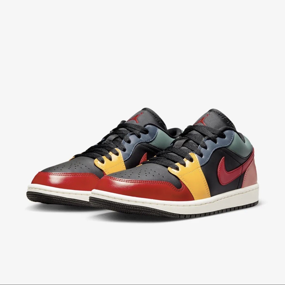 Air Jordan 1 Low SE Black Multi Color Size 11.5 Womans DN3739-060 
