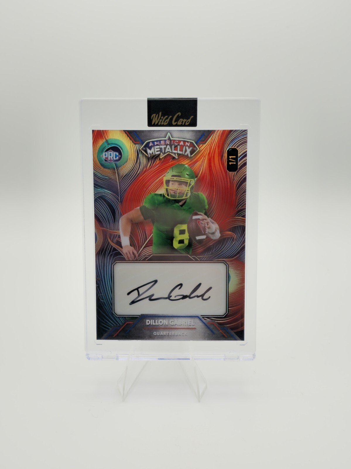 WildCard 2023 Metallix Dillion Gabriel 1/1 Mega Fractal Auto Case Hit WMMF-DGA