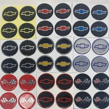 Set of 4  2" / 50mm Wheel RIMs decals emblems for Center Caps and steering wheel