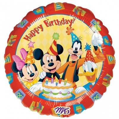 By Broward Balloons Disney Mickey & Friends Birthday18 Inch Balloons (Qty2)