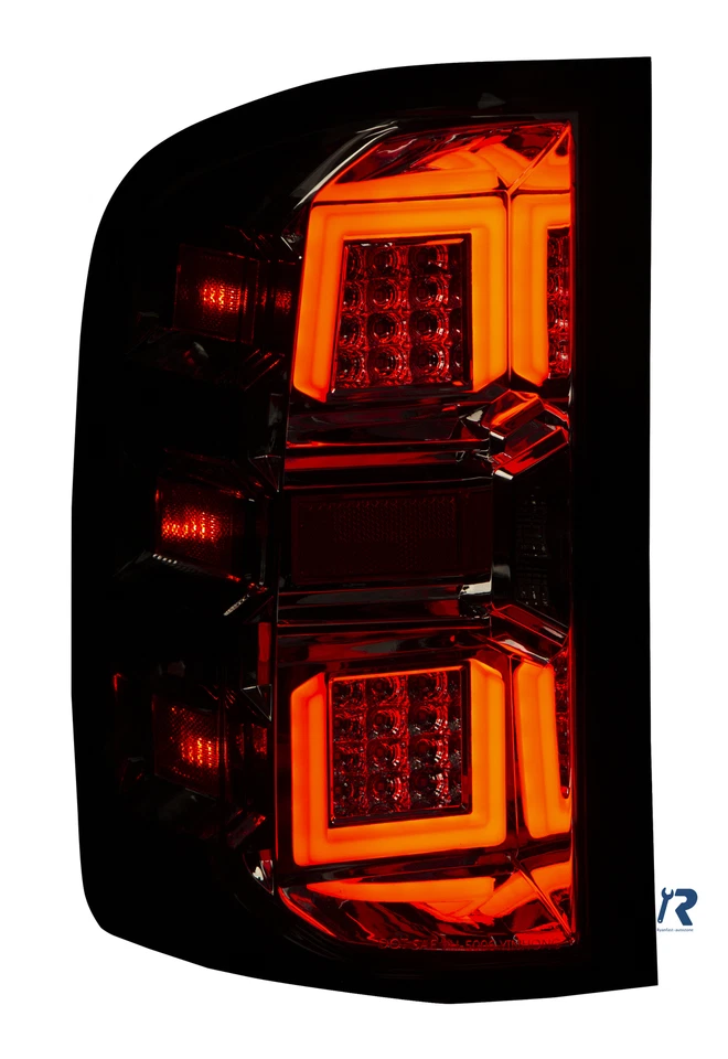 Tail Lights Black Smoked Full LED For 07-14 Chevy Silverado 1500 2500HD 3500HD  - Image 2 of 4
