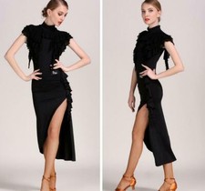 2020 NEW Latin salsa Cha cha Rumba Ballroom Dance Dress Top  Skirt MM34