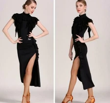 2020 NEW Latin salsa Cha cha Rumba Ballroom Dance Dress Top & Skirt MM34