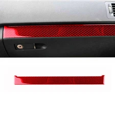 Red Carbon Fiber Dashboard Panel Trim For Mercedes-Benz C Class W204 2007-2010