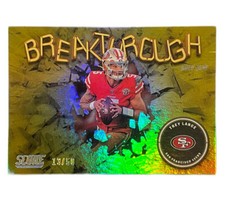 Trey Lance 2022 Panini Score Breakthrough Gold Zone /50 49ers