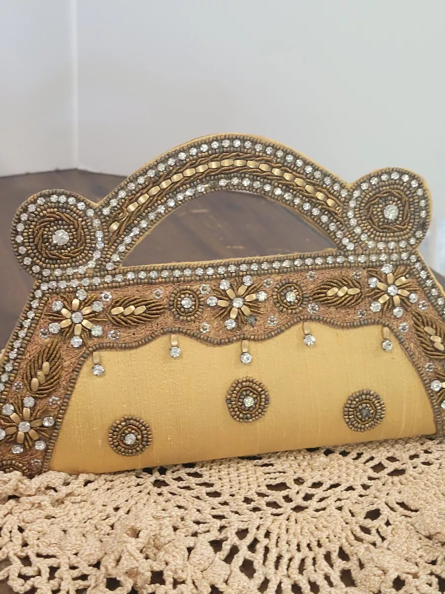 Beaded Bridal Clutch Bag