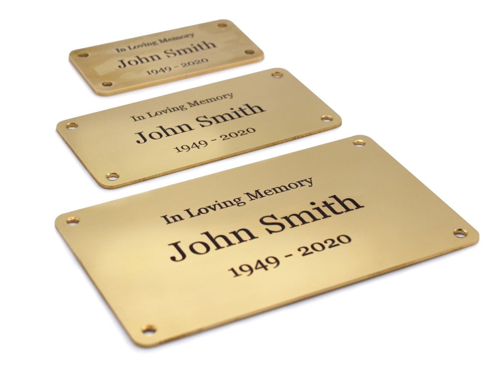 Solid Brass Engraved Plaque Sign, 3 Sizes (Small, Medium, Large) eBay