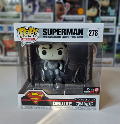 Funko Pop! #278 Heroes Jim Lee Deluxe Superman, Gamestop Exclusive