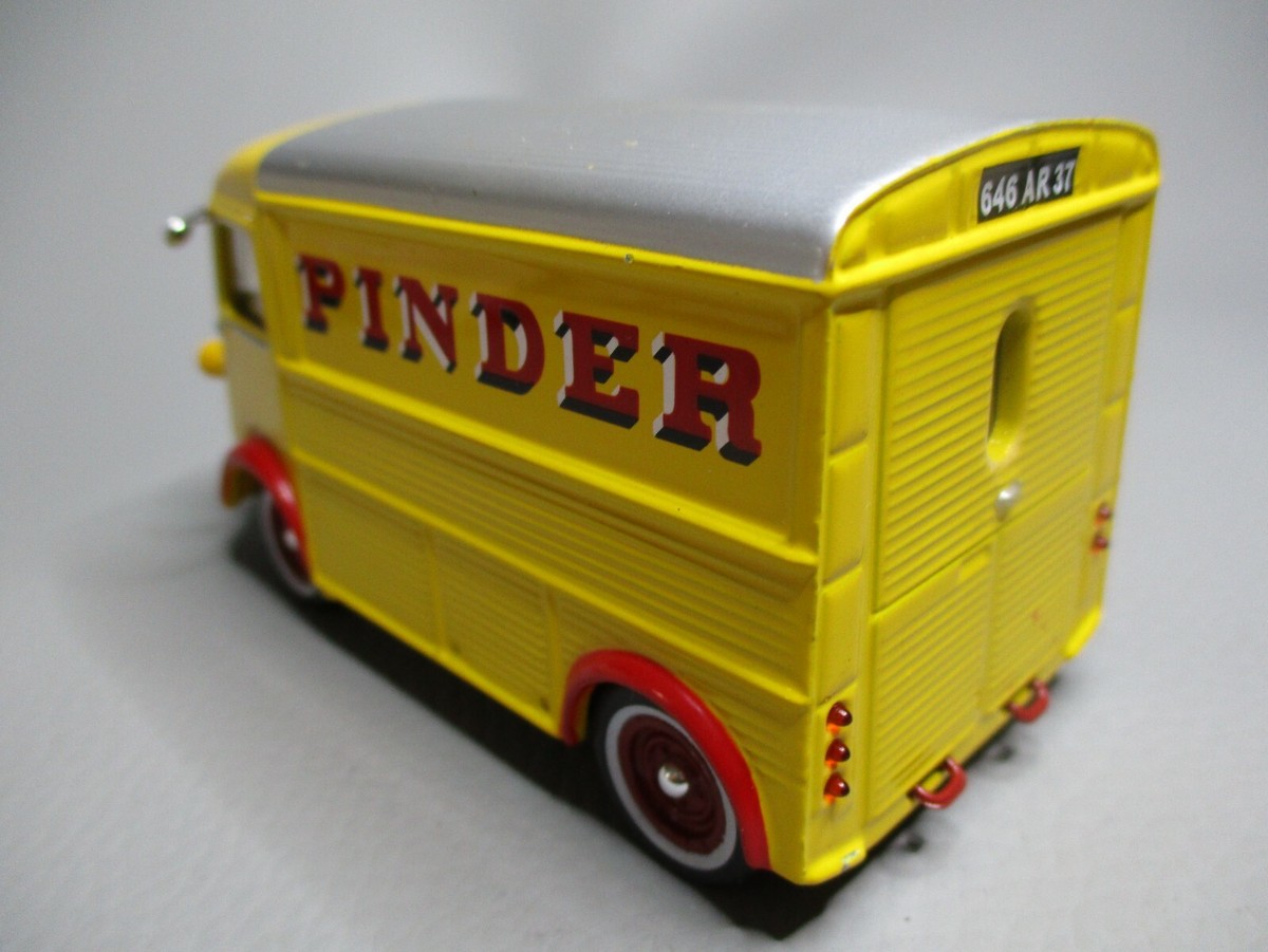 AS162 ALTAYA 1/43 CITROEN TYPE H FOURGONNETTE CIRQUE PINDER JAUNE 1954 BON ETAT