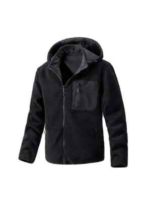 Bomberjacke Daunenjacke Fleece Synthetik Mode Herren Wende Kapuze 071448