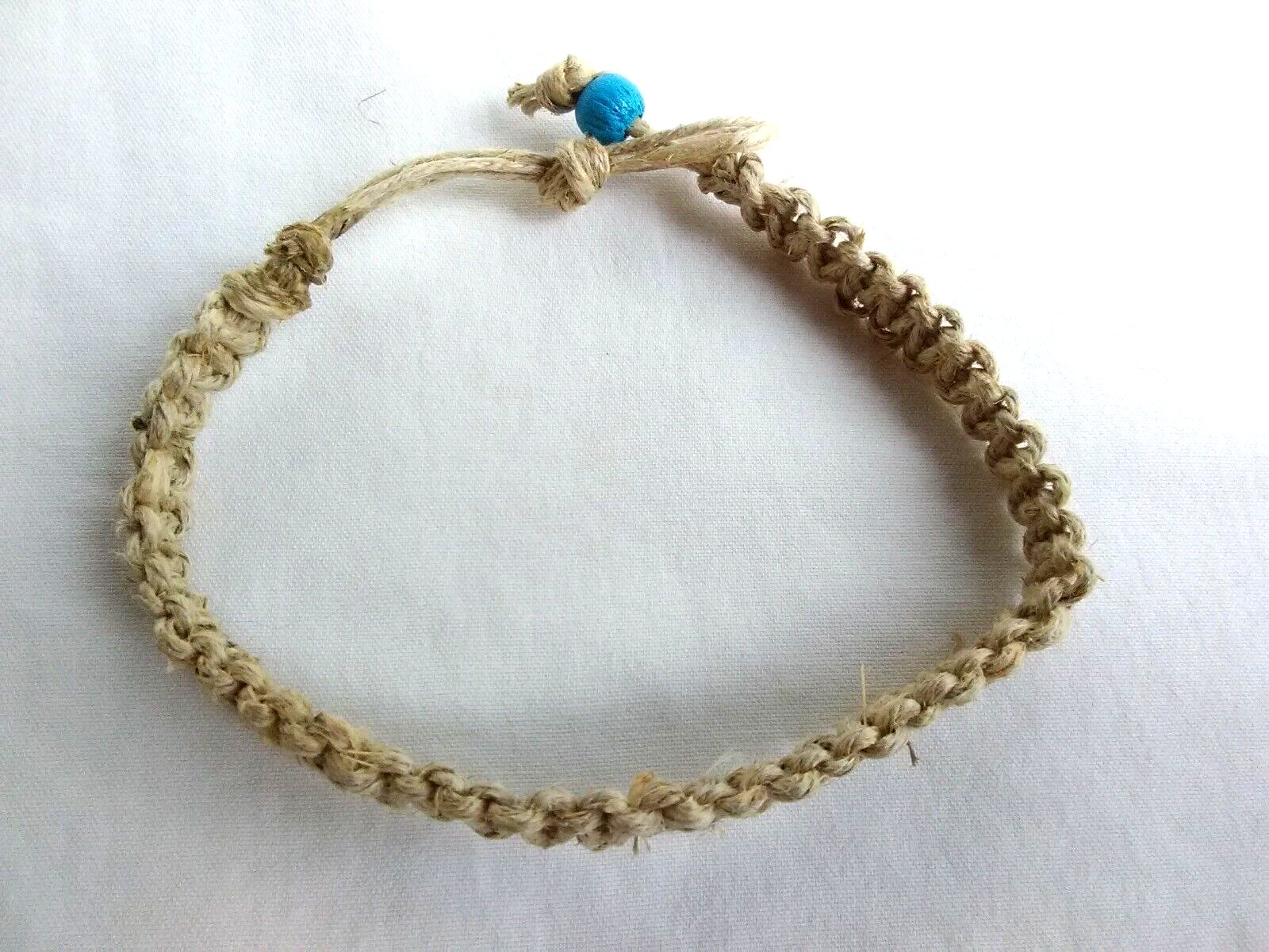 Anklet or Bracelet Braided Hemp  Adj Unisex 11