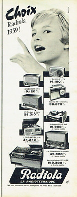 advertising 1023 1958 Radiola radio radiolinette radiolo