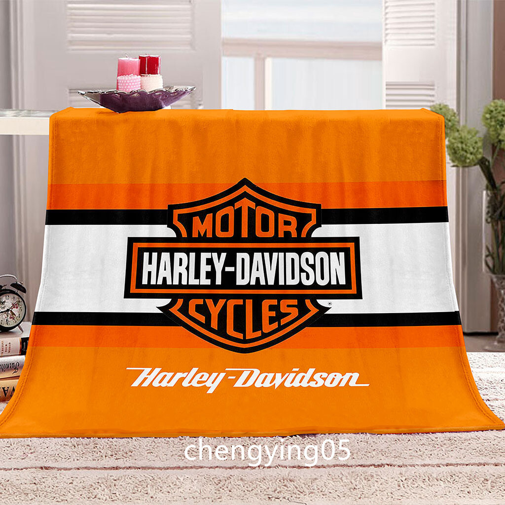 Harley Davidson Motorräder Flanell Decke Warmes Schlafsofa Werfen