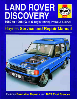 Haynes Workshop Manual Land Rover Discovery 1989-1998 New Service