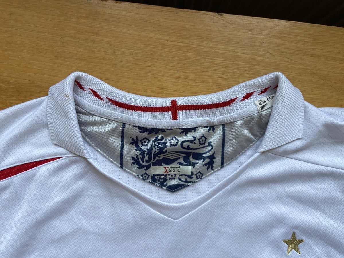 ENGLAND 2006 2007 HOME SHIRT JERSEY LONG SLEEVE UMBRO sz XXL ENGLAND 2006 2007 HOME SHIRT JERSEY LONG SLEEVE UMBRO sz XXL