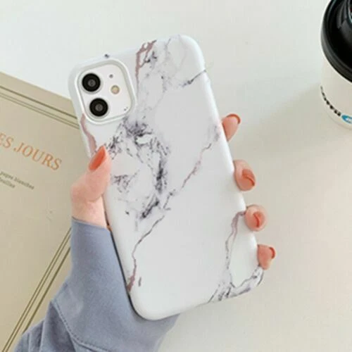 For iPhone 11 Pro Max XR XS 7 8 Plus X TPU Rubber Case Cover Soft Marble Pattern - Image 4 of 4