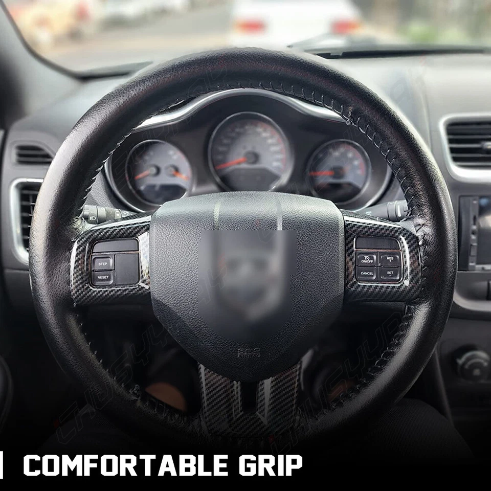 15-дюймовый чехол на руль из натуральной кожи для Dodge RAM 1500 2500 2016-2018 годов выпуска - Изображение 2 из 4