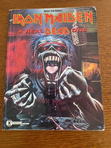 Iron Maiden Rare A Real Dead One Authentic Official Guitar Tab & Lyric Song Book