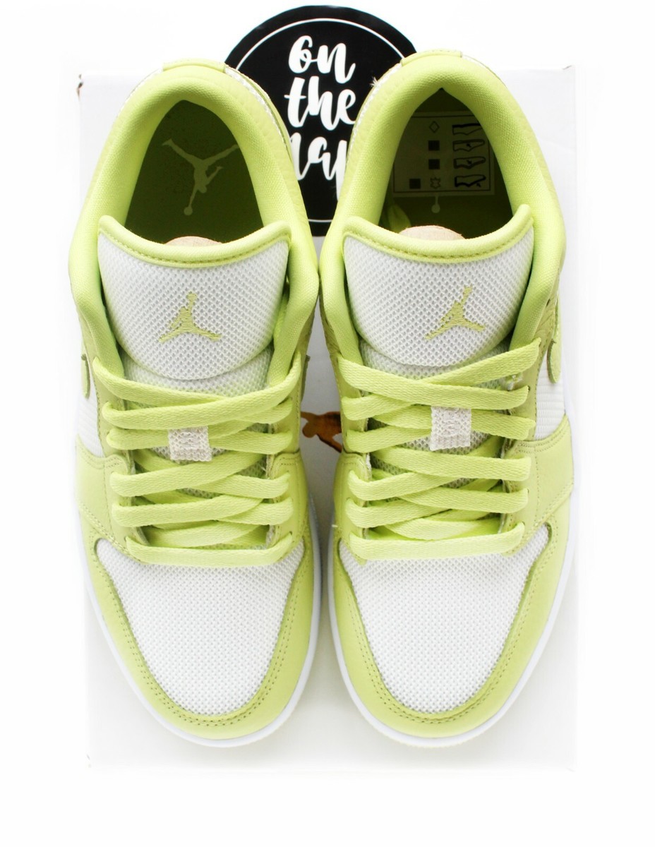 Nike Air Jordan 1 Low SE W Limelight Green Lime White UK 6.5