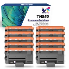 10PK TN850 TN820 Toner Set for Brother HL-L6400DW L6200DWT L6400DWT MFC-L6700DW