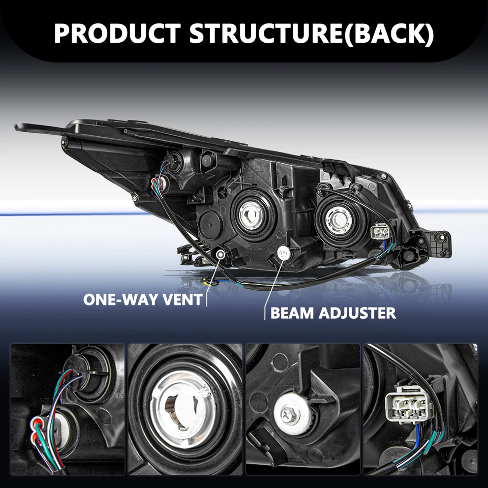 For 2014 2015 2016 Subaru Forester SJ OE Style Halogne LH Driver Side Headlight - Image 3 of 4