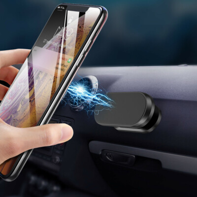 Black Magnetic Car Phone Mount Holder Auto Dashboard Bracket For Cell Phone GPS