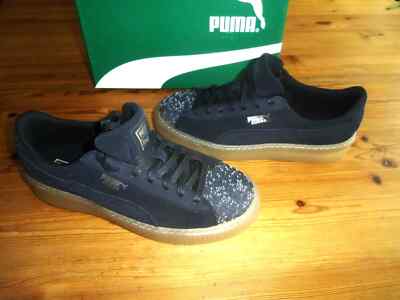 Puma Sneaker Sportschuh Suede Platform Trace Basket Gr. 41 UK 7,5 Schnürschuhe