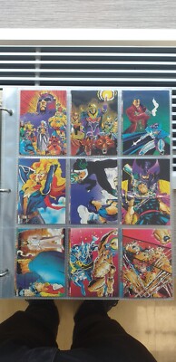 1991 COMIC IMAGES X-MEN COMPLETE TRADING CARD SET 90 CARDS