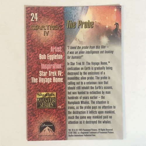 Star Trek Trading Card Master series #24 The Probe - Picture 2 of 2