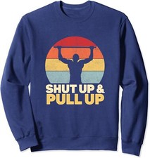 Funny Pull Up Retro Calisthenics Gymnastic Exercises Unisex Crewneck Sweatshirt