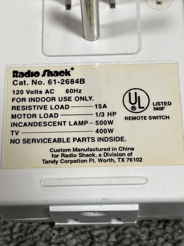 X10 smart home Appliance Module 3 prong 61-2684B - Image 3 of 4