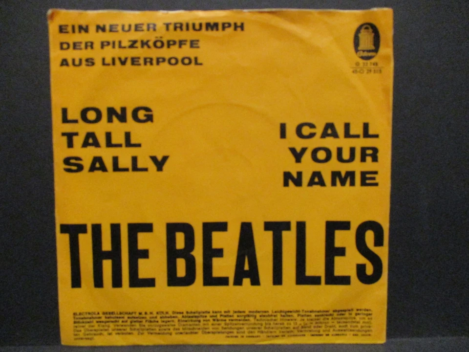 THE BEATLES  7" : LONG TALL SALLY / I CALL YOUR NAME = 1964 oranges Schriftcover - Bild 2 von 4