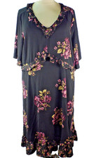 NEW  Chelsea Studio MultiColor Size 3X Dress Midi Shift Ruffle Accents