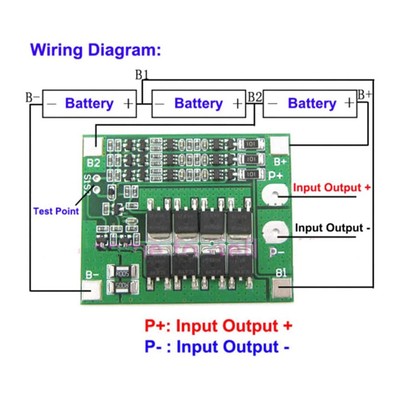Advanced Liion Lithium Battery PCB Protection Board for 3S 25A Battery Pack