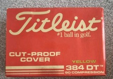 Titleist 90 384 DT Vintage Golf Balls 12-Pack YELLOW Brand New