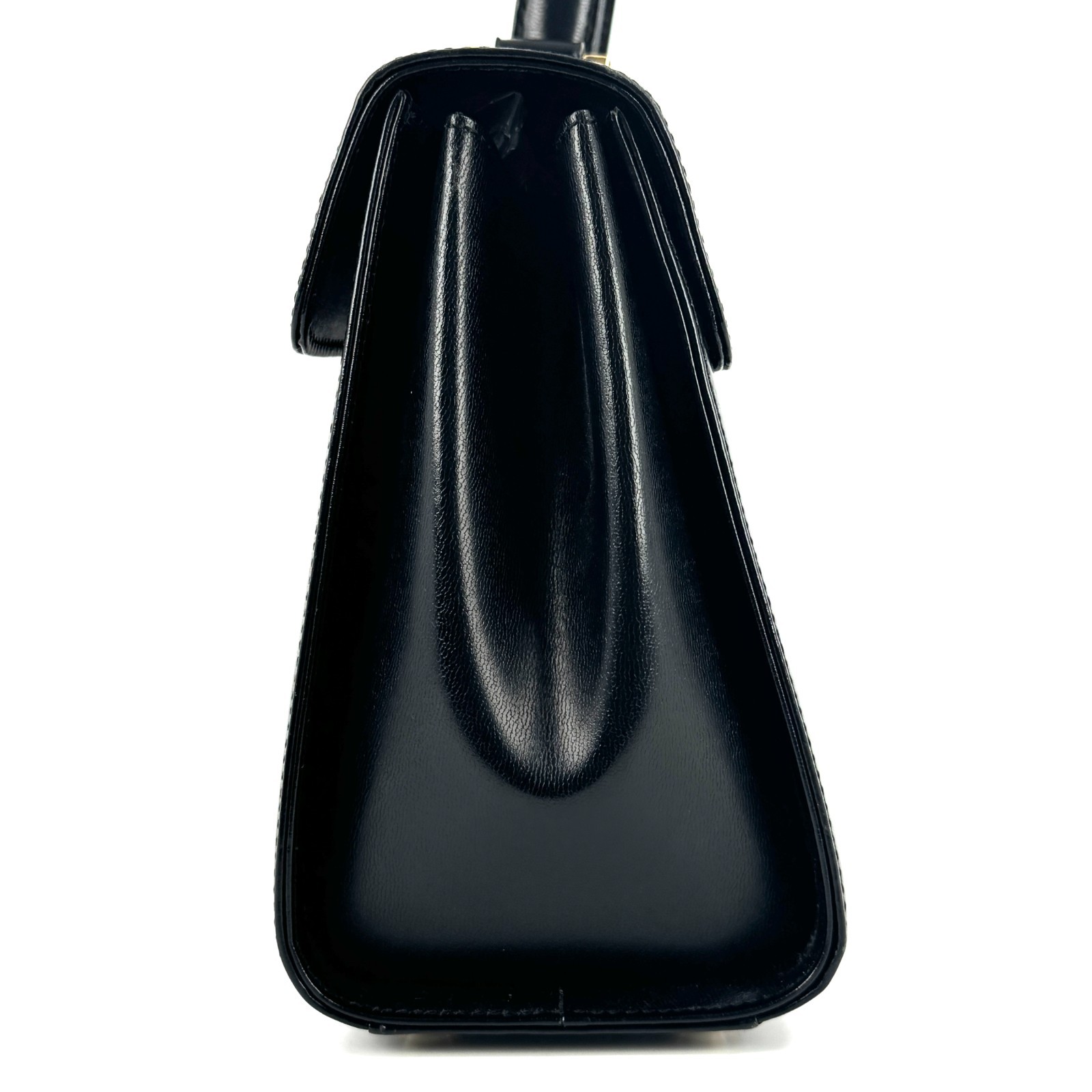 Borsa a mano Yves Saint Laurent in pelle nera YSL vintage autentica #864