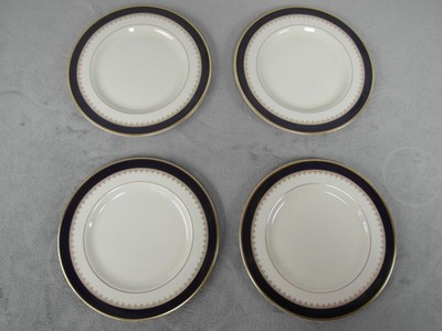 PICKARD WASHINGTON SALAD PLATE- (Cobalt Blue Band) - 8 1/4''   Set 4
