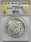 1879-O $1 ANACS AU 50 Details Morgan Silver Dollar