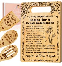 Retirement Gift Set Women Cutting Board & Spo...