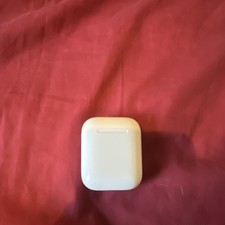White Flip Case for Apple AirPods Earphones, Plastic Charging Cover