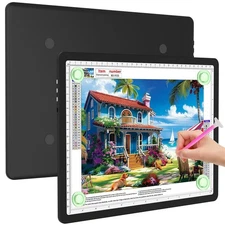 Elice Magnetic A4 Light Board for Diamond Painting, Ultra-Thin Tracing LED Li...