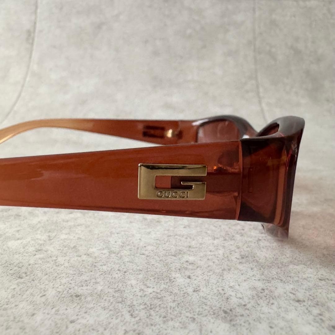 GUCCI Men's Brown Sunglasses with Logo and Gold Hardware GG2456/S