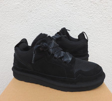 UGG BLACK LOWMEL SUEDE/ WOOL SNEAKER BOOTS, YOUTH 4, FITS WOMEN US 6 NEW