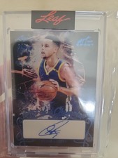 2021 stephen curry auto leaf blue art of sport art of a champion 3/3