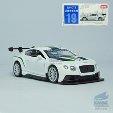 1:43 Bentley GT3 Model Car Alloy Diecast Toy Vehicle Collection Kids Gift White