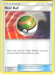 Nest Ball 123/149 Sun & Moon Base Set Uncommon Trainer