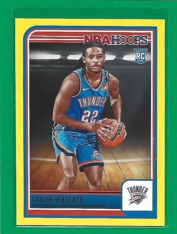 2023-24 Hoops Basketball Yellow Cason Wallace #252 Oklahoma City Thunder